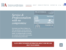 Tablet Screenshot of amramlaw.com